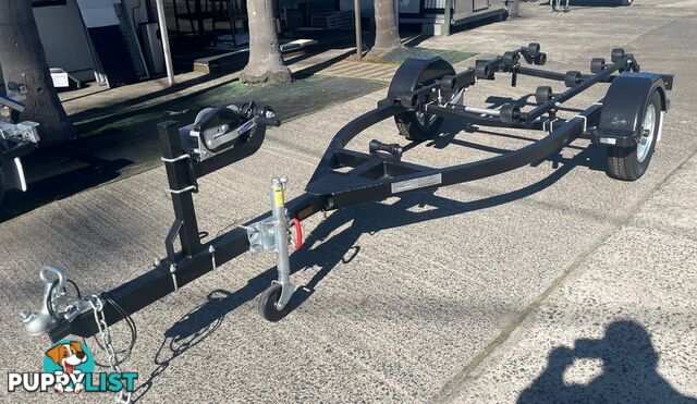 JET SKI TRAILER ALUMINIUM CHASSIS (BLACK POWDER COATED) SUITS 2/3 SEATER JET SKI/PWC