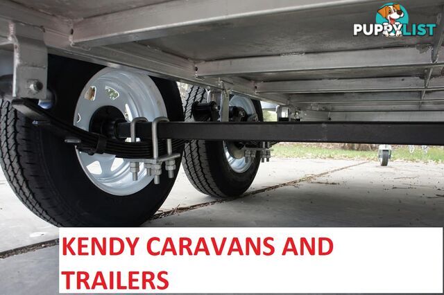 10x5 TANDEM AXLE HEAVY DUTY HOT DIPPED GALVANISED BOX TRAILER WITH CAGE 2000kg GVM