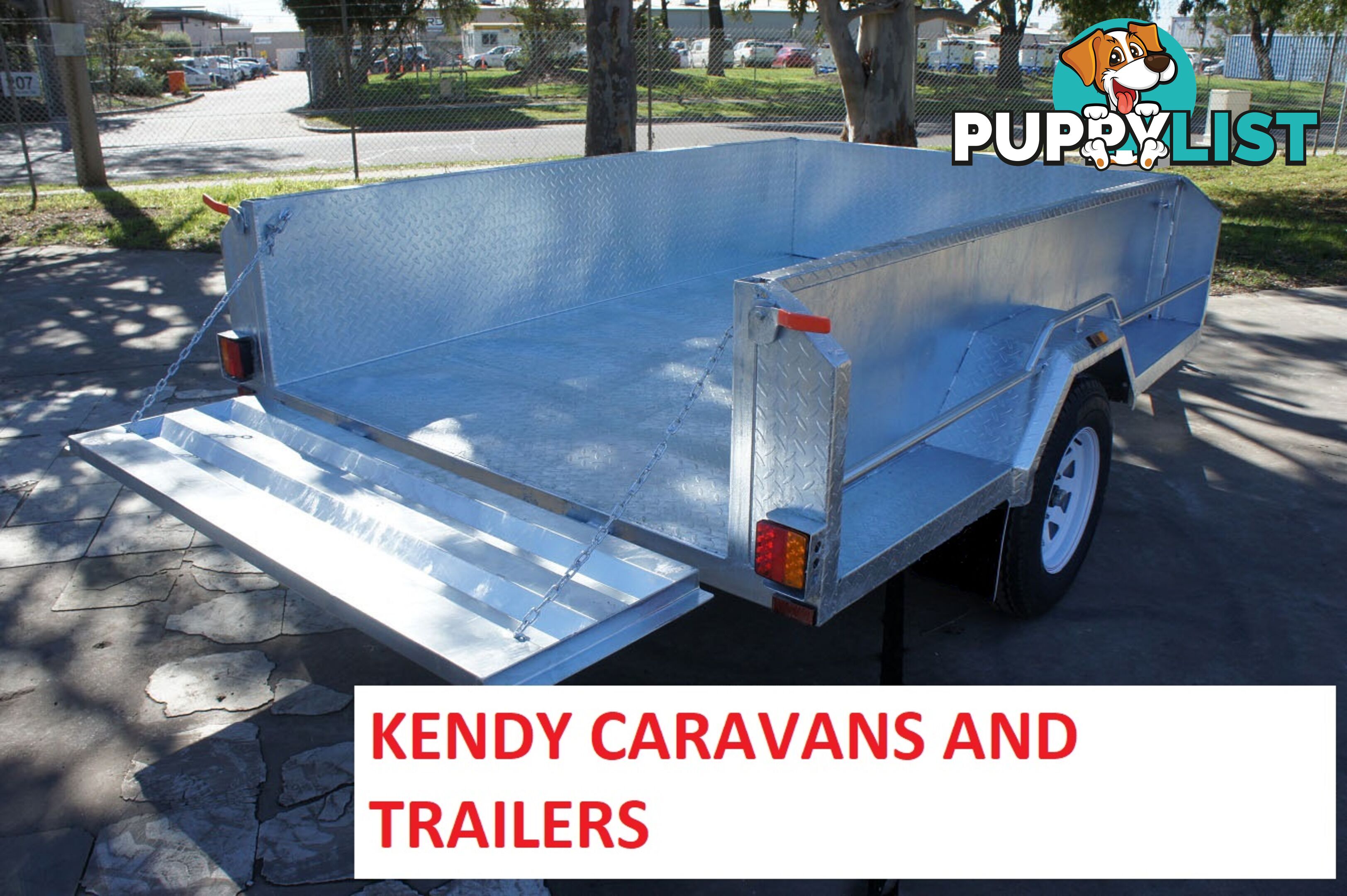 8x5 HEAVY DUTY HOT DIPPED GALVANISED SINGLE AXLE BRAKED HIGH SIDED BOX TRAILER  