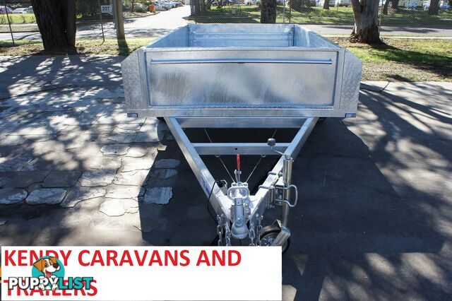 8x5 HEAVY DUTY HOT DIPPED GALVANISED SINGLE AXLE BRAKED HIGH SIDED BOX TRAILER  