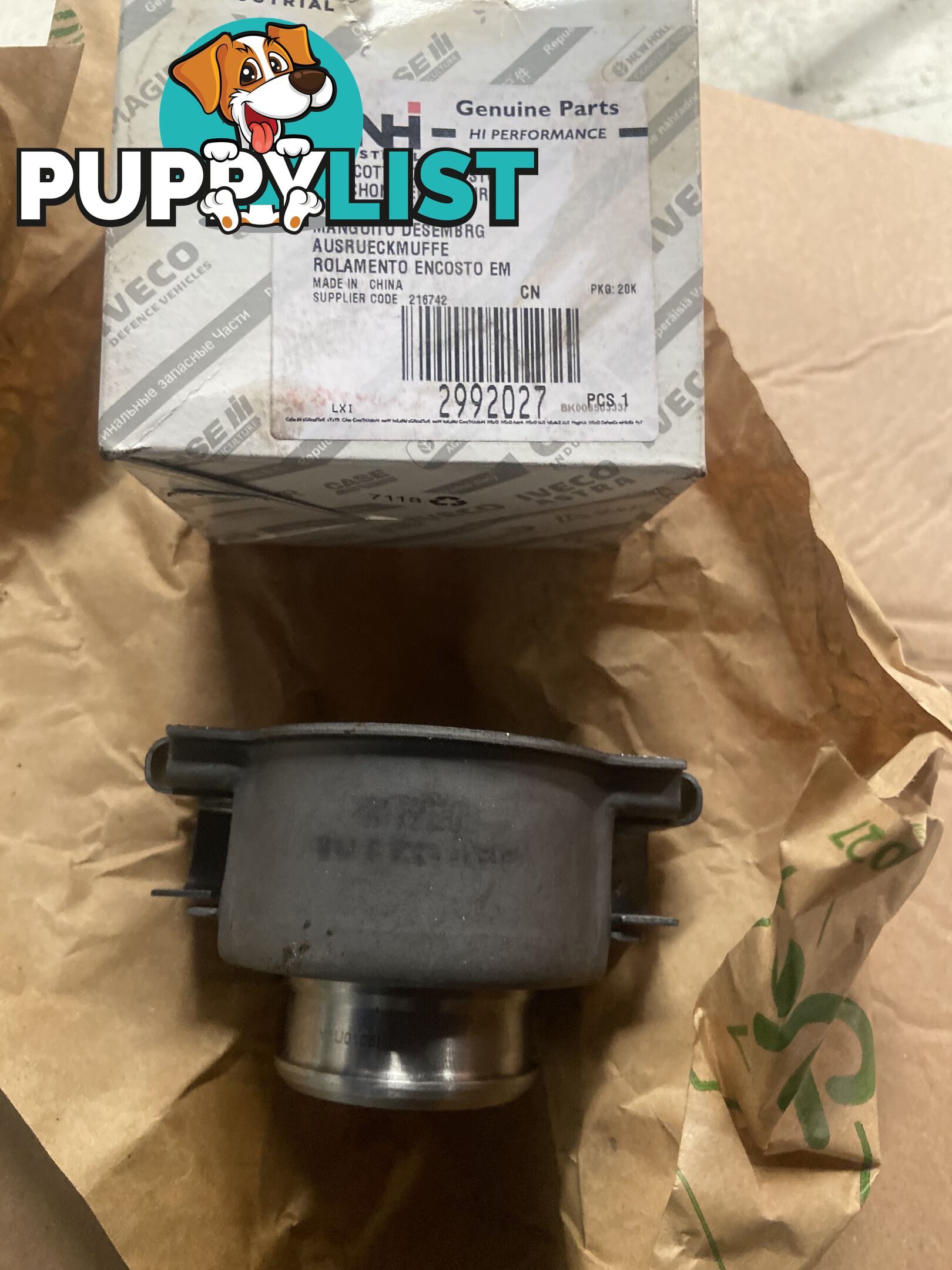 IVECO DAILY CLUTCH RELEASE BEARING 2992027