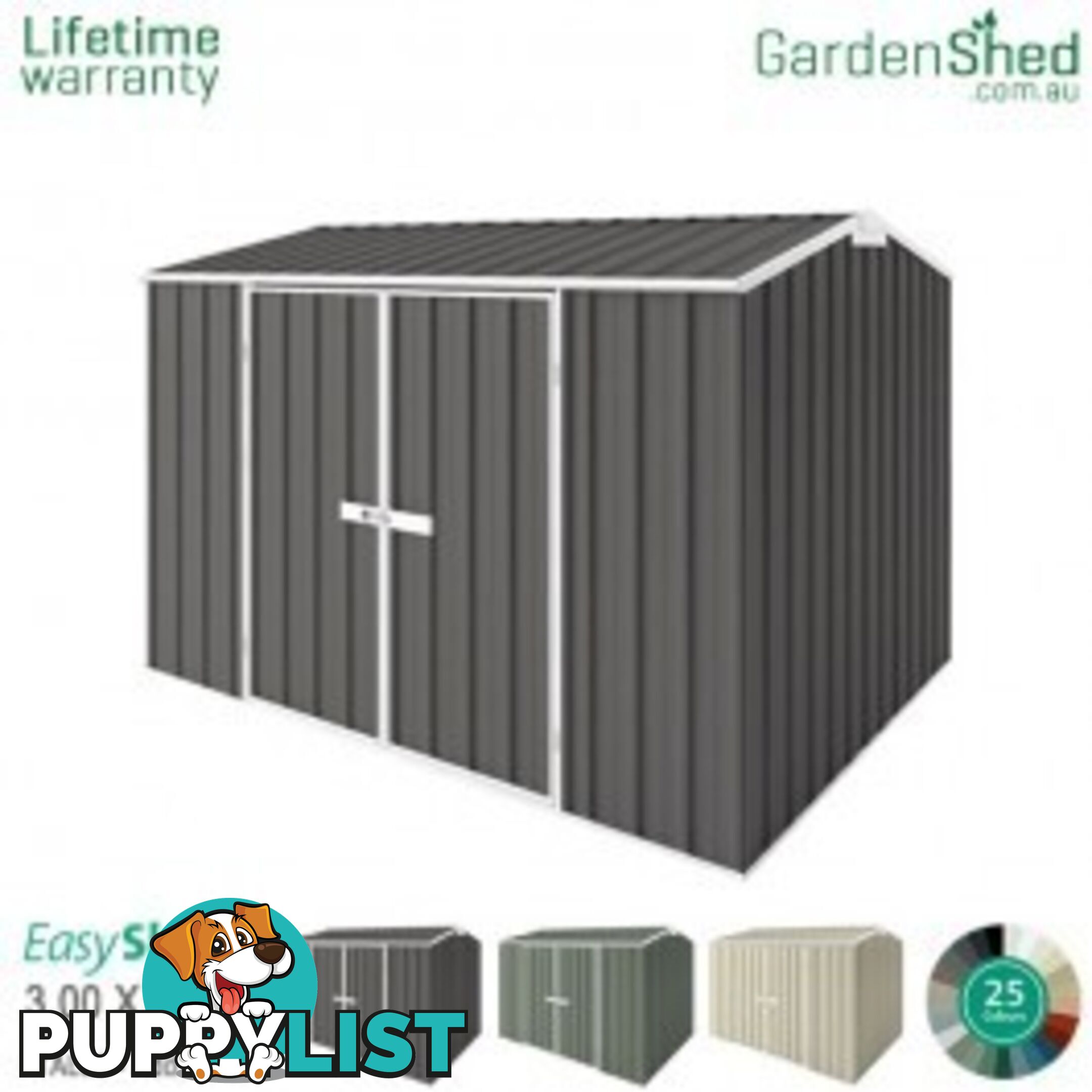 Garden Shed - 3.00m X 2.25m - *Free Delivery - $75 Off - ends 25th Oct