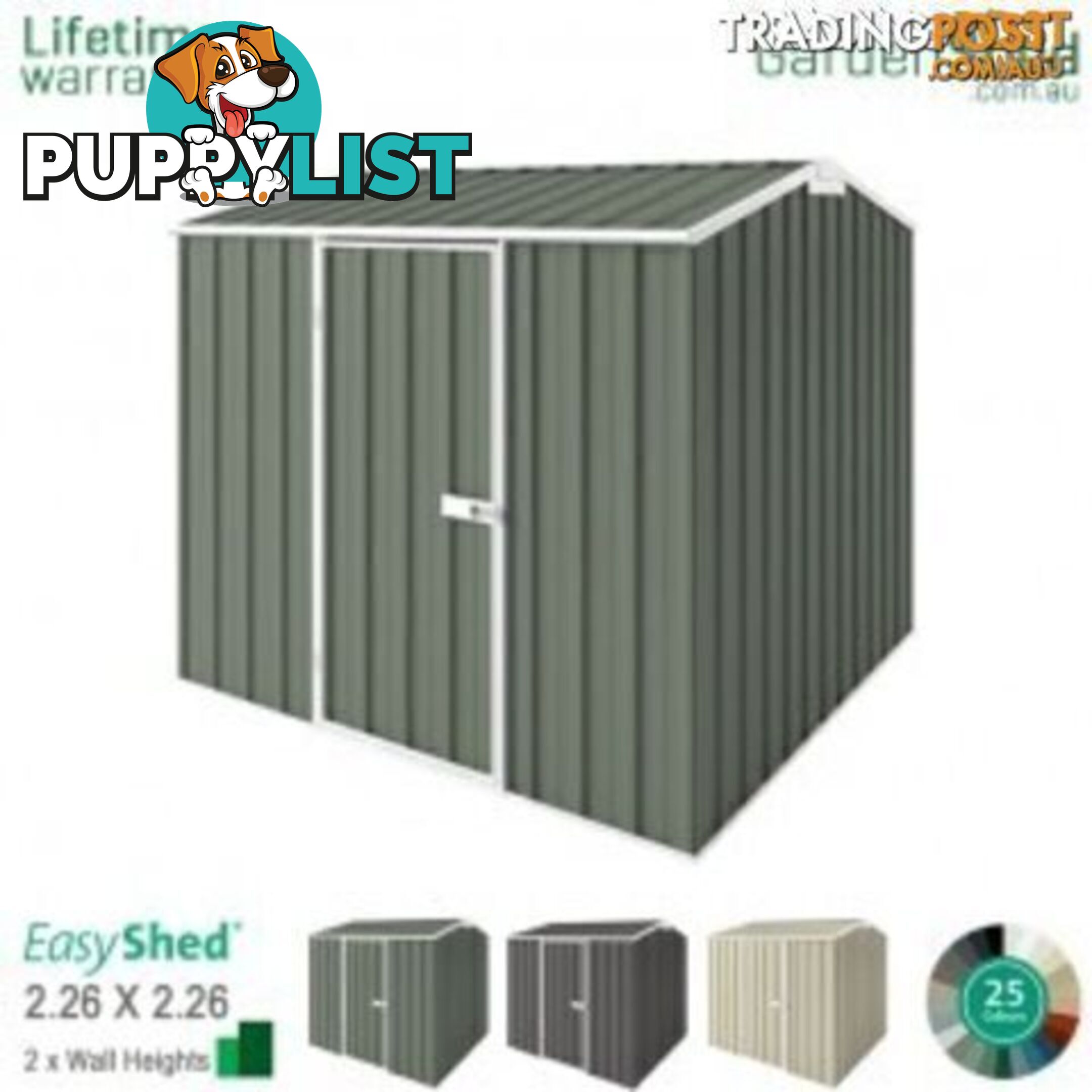 Garden Shed - 2.25m X 2.25m - Free Delivery - Free Extra Tall