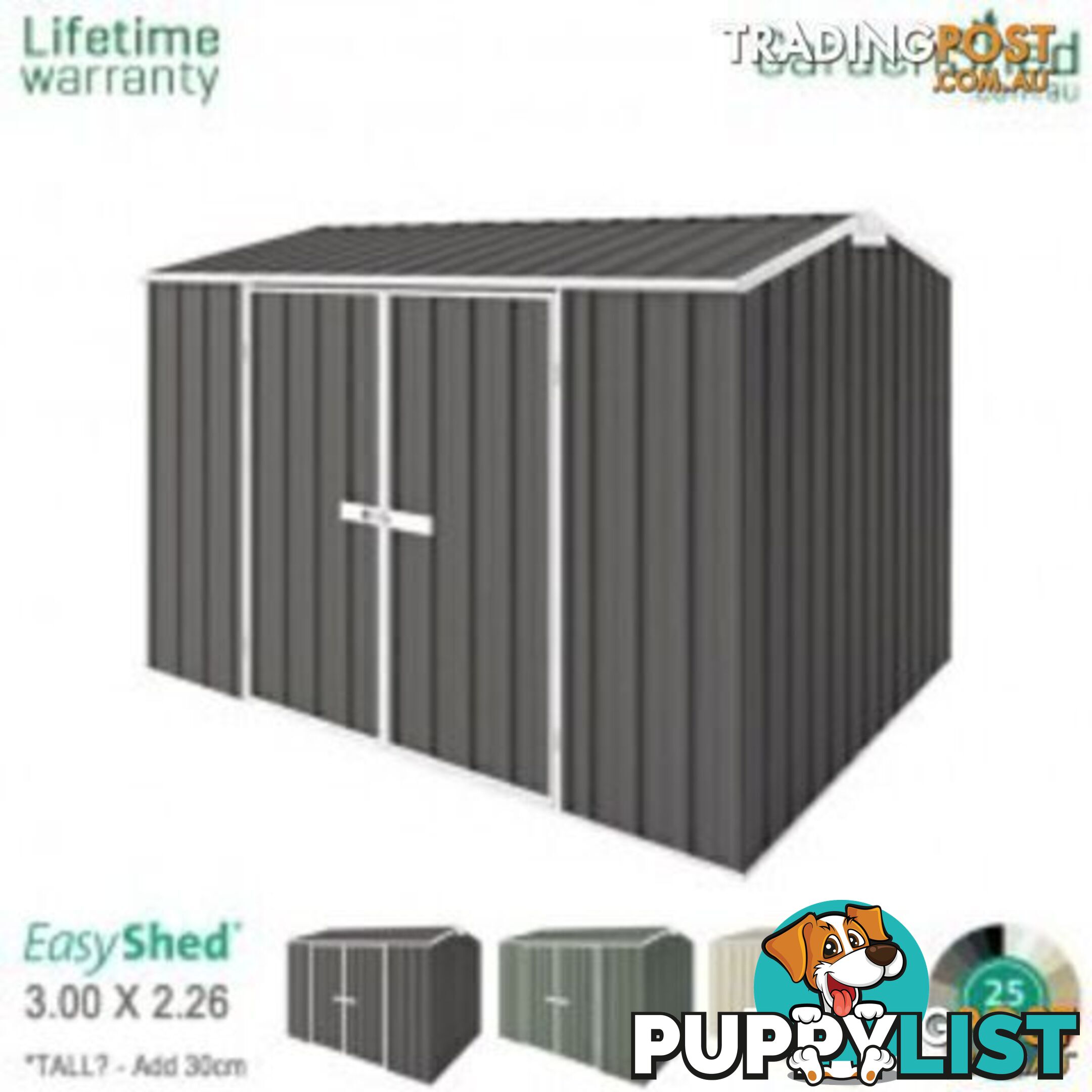 Garden Shed - 3.00m X 2.25m - Free Delivery - Free Extra Tall
