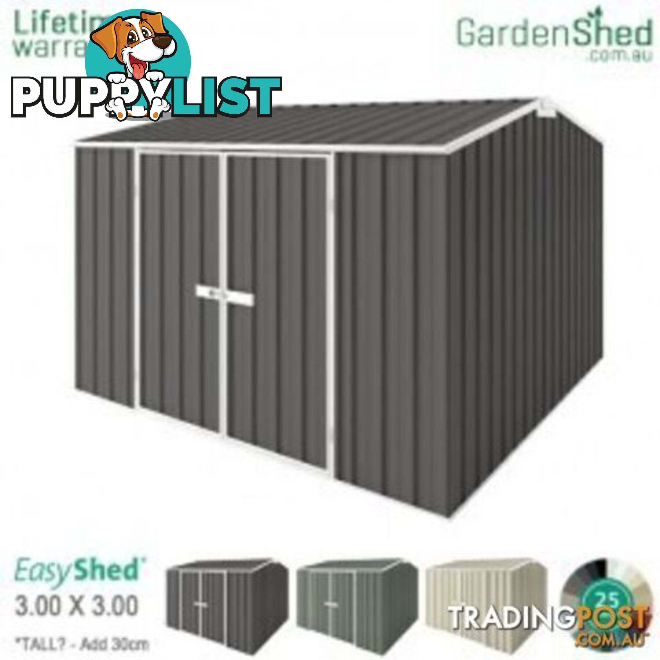 Garden Shed - 3.00m X 3.00m - Free Delivery*