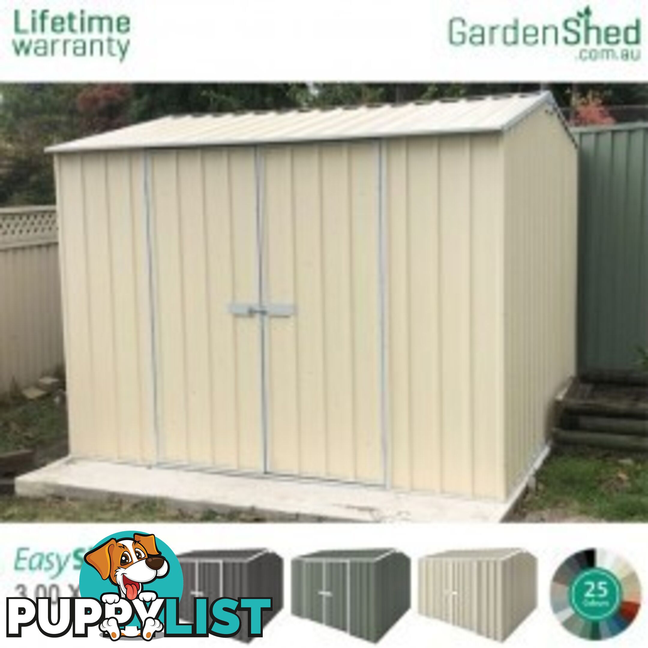 Garden Shed - 3.00m X 3.00m - Free Delivery* - EXTRA $75 Off - ends 25th Oct