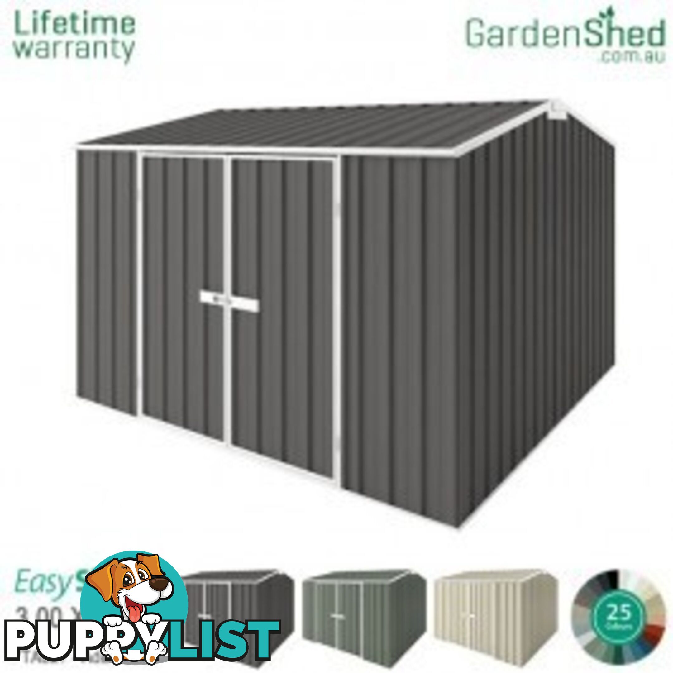 Garden Shed - 3.00m X 3.00m - Free Delivery* - EXTRA $75 Off - ends 25th Oct