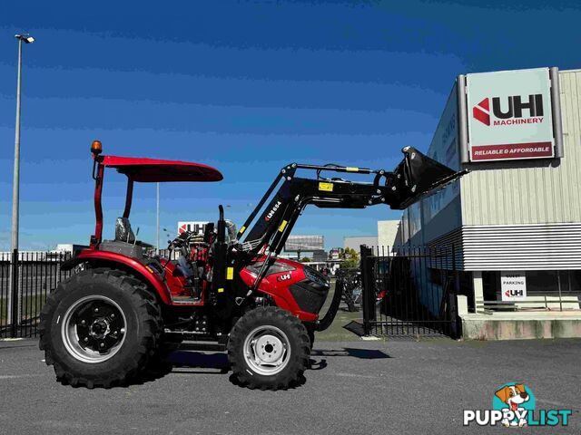 NEW UHI 65HP OPEN CAB TRACTOR WITH 7 ATTACHMENTS (WA ONLY)