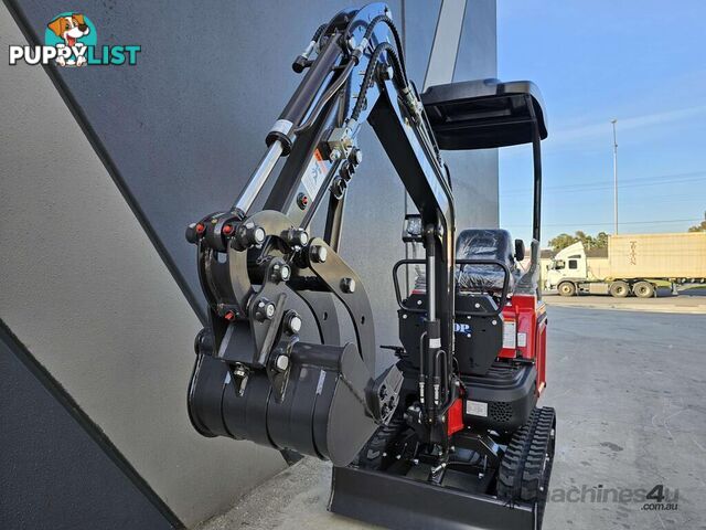 NEW UHI UME10P MINI EXCAVATOR WITH 9 ATTACHMENTS (WA ONLY)