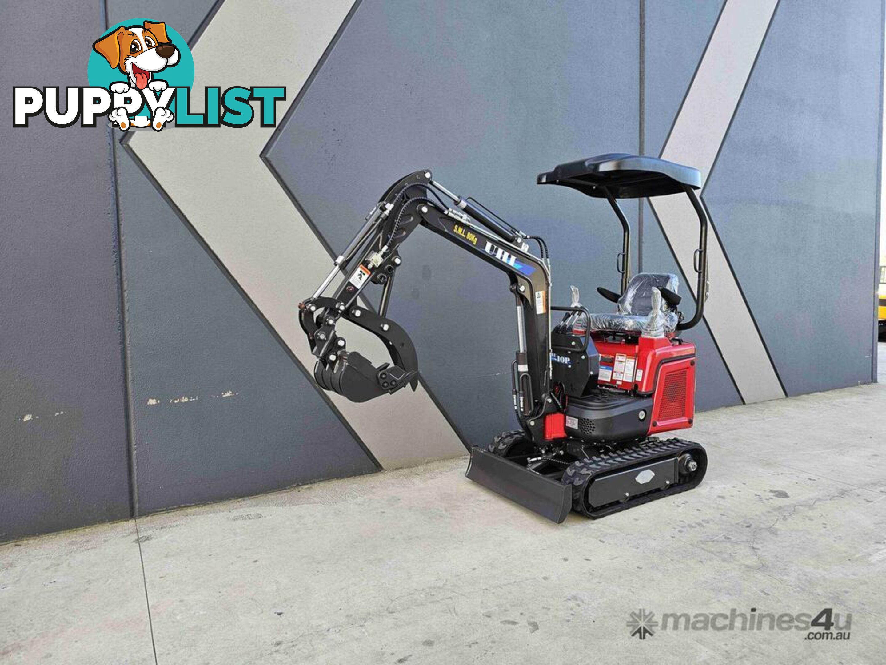 NEW UHI UME10P MINI EXCAVATOR WITH 9 ATTACHMENTS (WA ONLY)