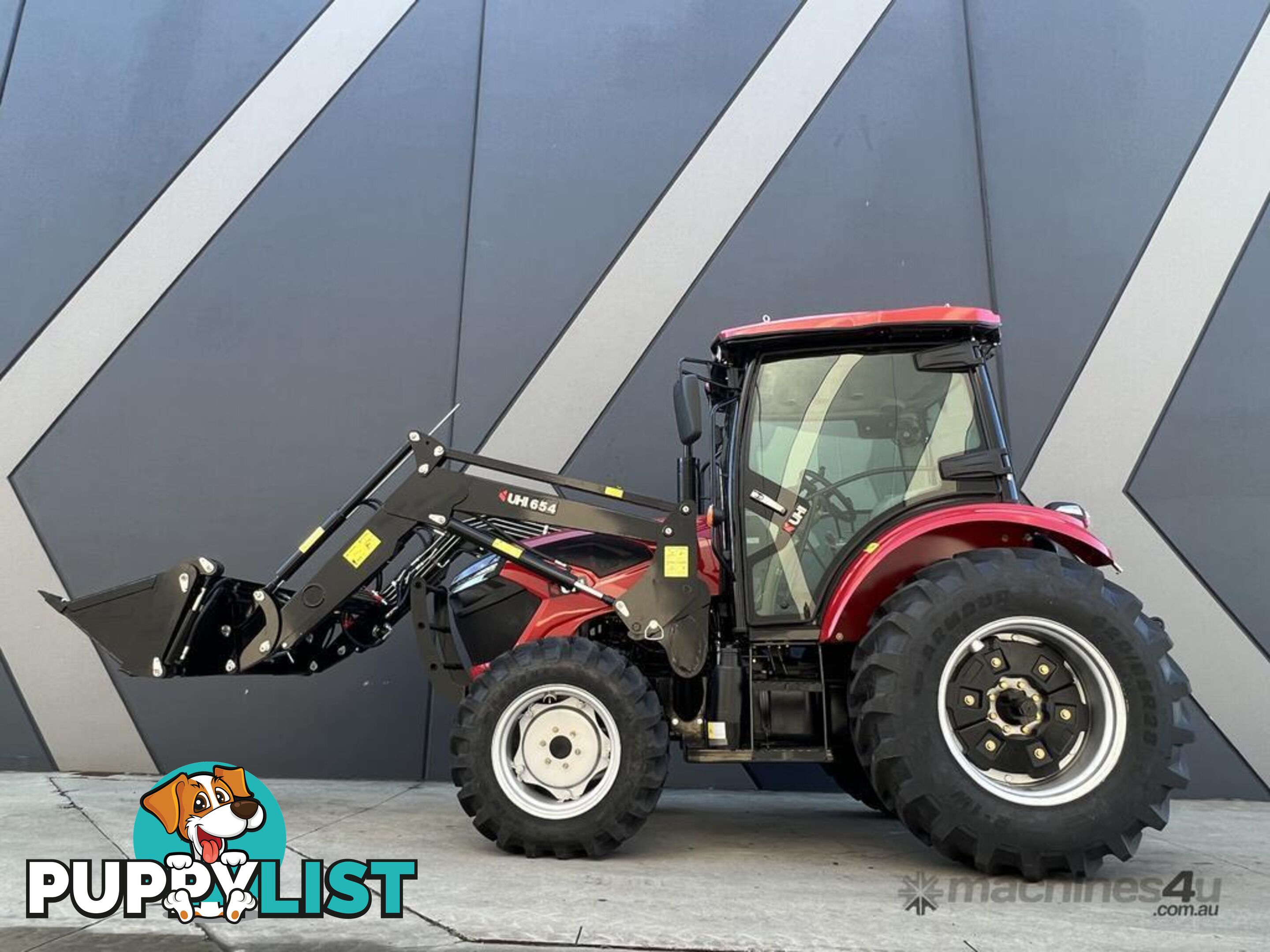 NEW UHI 65HP CAB TRACTOR WITH 7 ATTACHMENTS (WA ONLY)