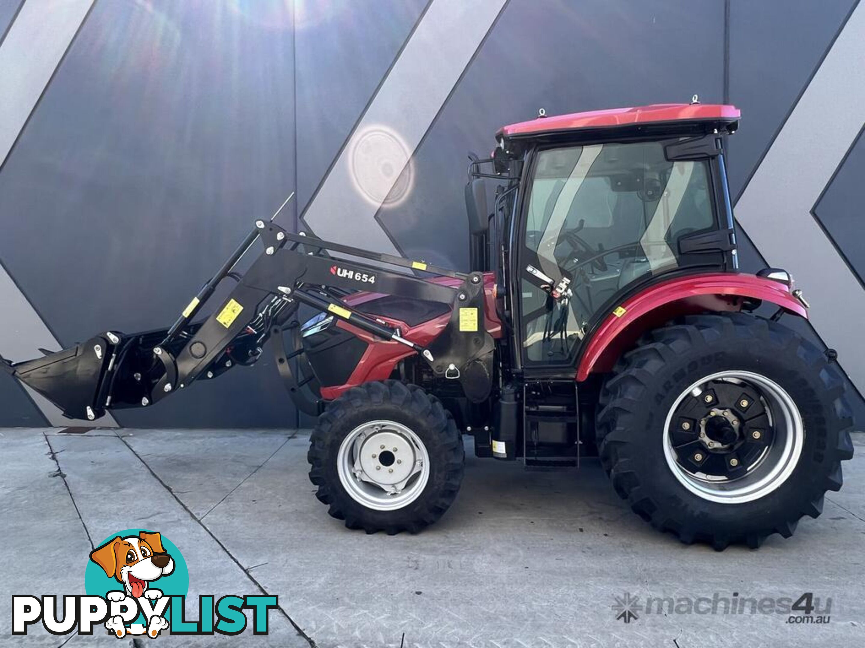 NEW UHI 65HP CAB TRACTOR WITH 7 ATTACHMENTS (WA ONLY)