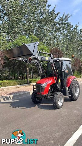 NEW UHI T454C, 45HP CAB TRACTOR WITH 7 ATTACHMENTS