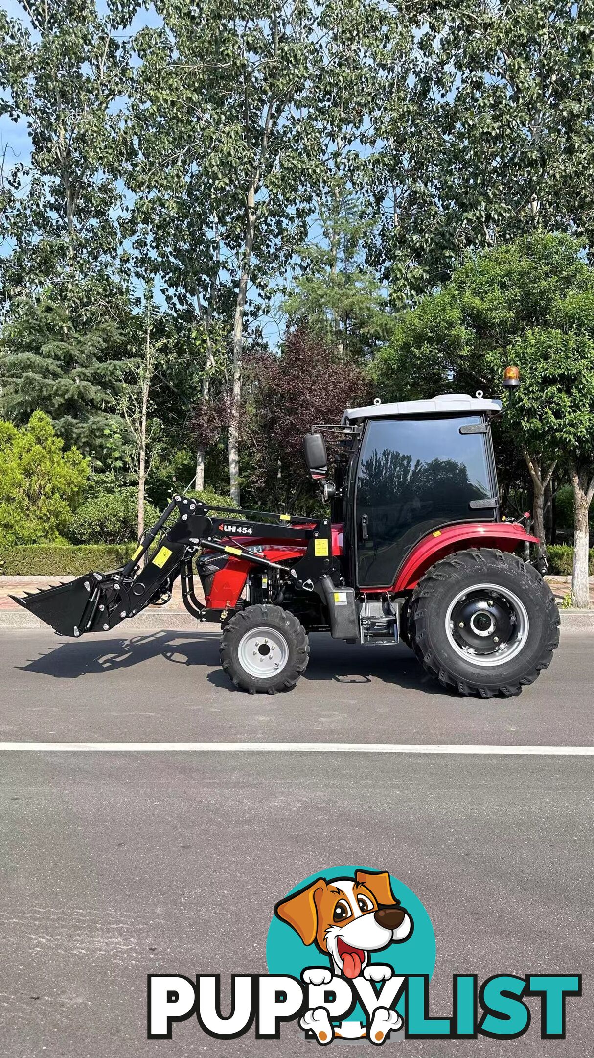 NEW UHI T454C, 45HP CAB TRACTOR WITH 7 ATTACHMENTS