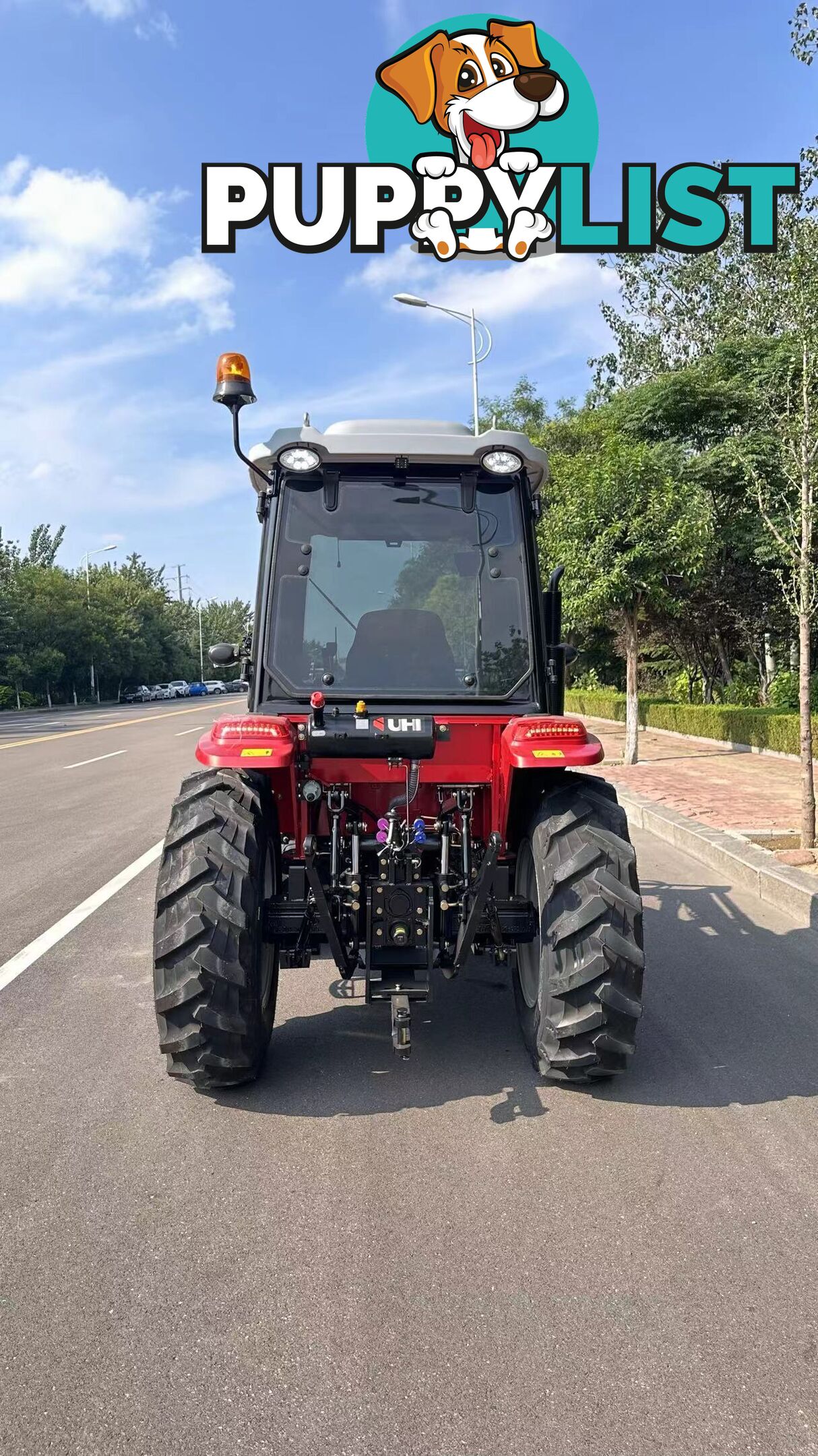 NEW UHI T454C, 45HP CAB TRACTOR WITH 7 ATTACHMENTS