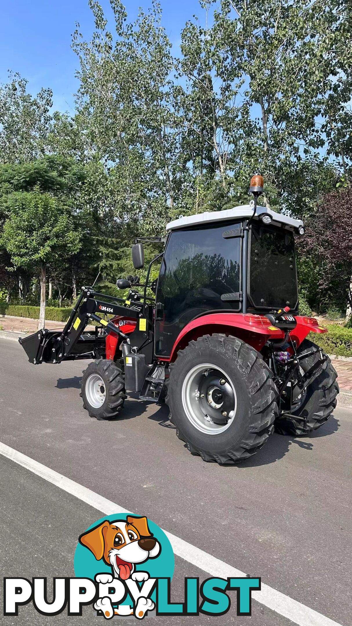 NEW UHI T454C, 45HP CAB TRACTOR WITH 7 ATTACHMENTS