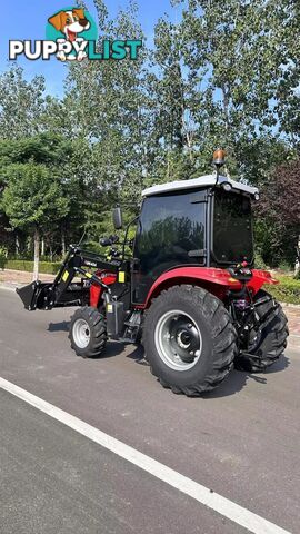 NEW UHI T454C, 45HP CAB TRACTOR WITH 7 ATTACHMENTS