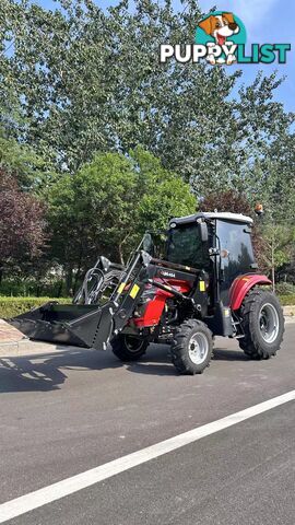 NEW UHI T454C, 45HP CAB TRACTOR WITH 7 ATTACHMENTS