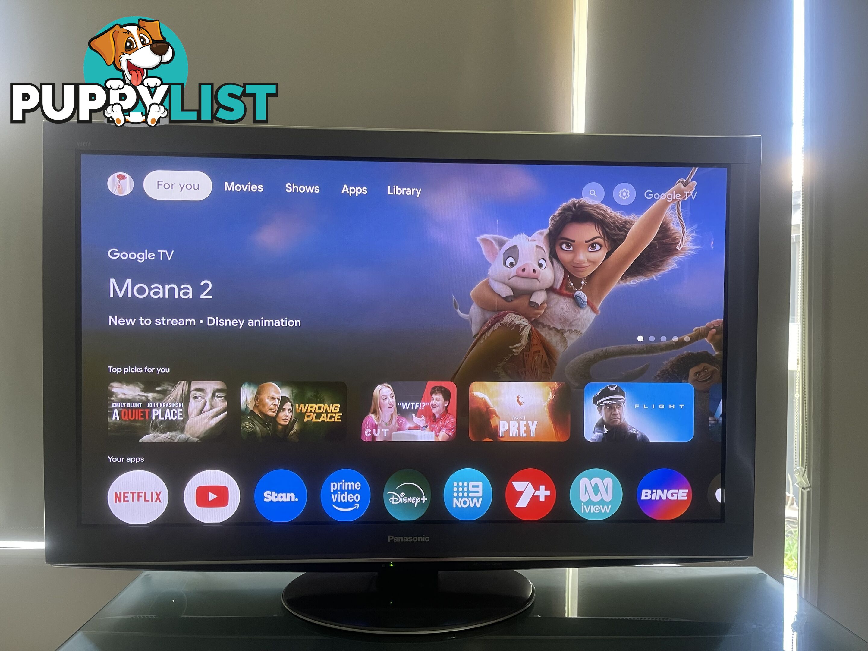 PANASONIC VIERA PLASMA TV (50”)  AS WELL AS CHROMECAST  STREAMING DEVICE AND MORE !