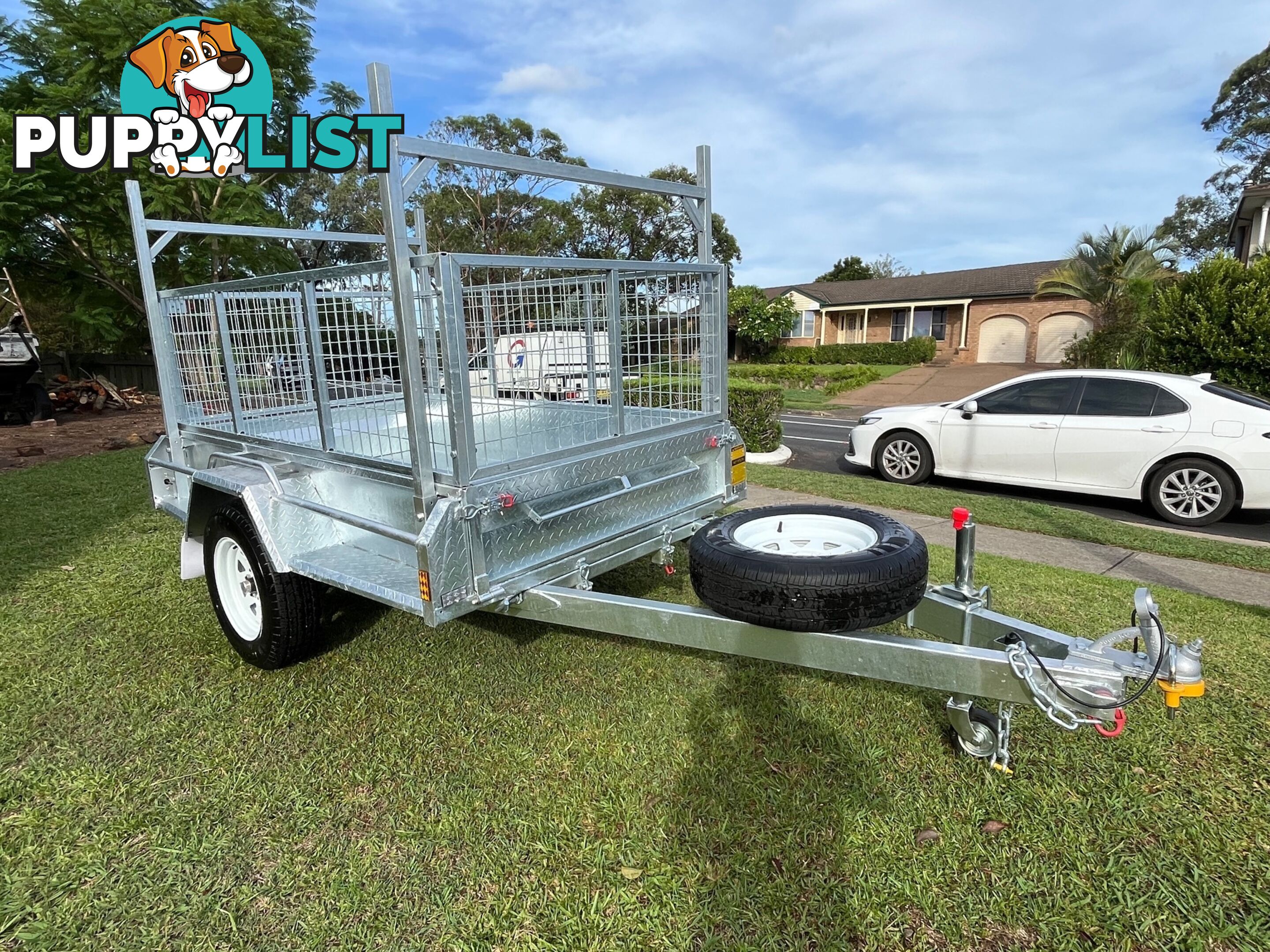 7 X 4 Premium Single Axle Hot-Dip Galvanised Tilting Box Trailer 750kg ATM