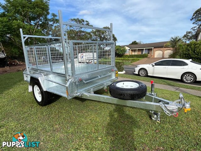 7 X 4 Premium Single Axle Hot-Dip Galvanised Tilting Box Trailer 750kg ATM