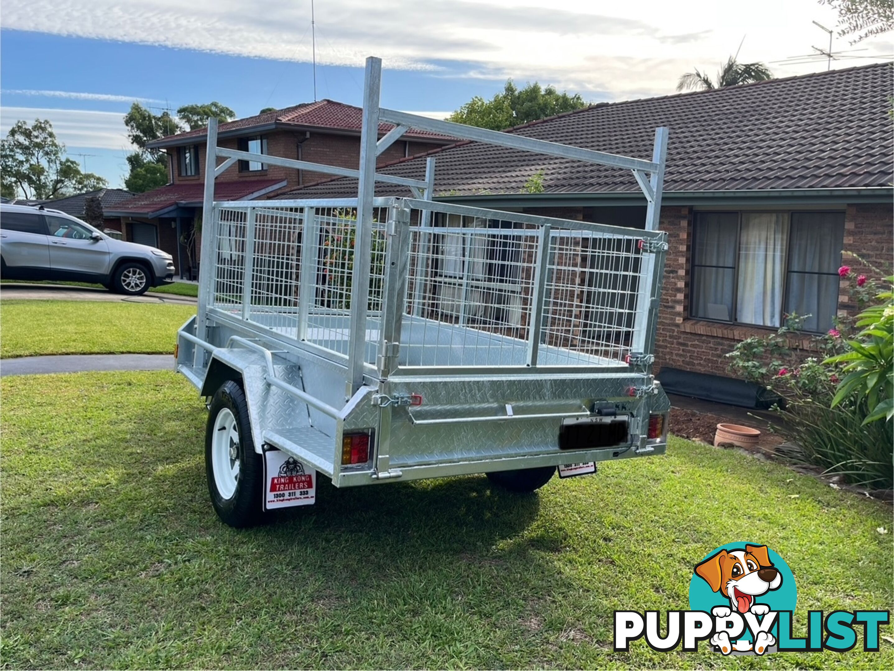 7 X 4 Premium Single Axle Hot-Dip Galvanised Tilting Box Trailer 750kg ATM