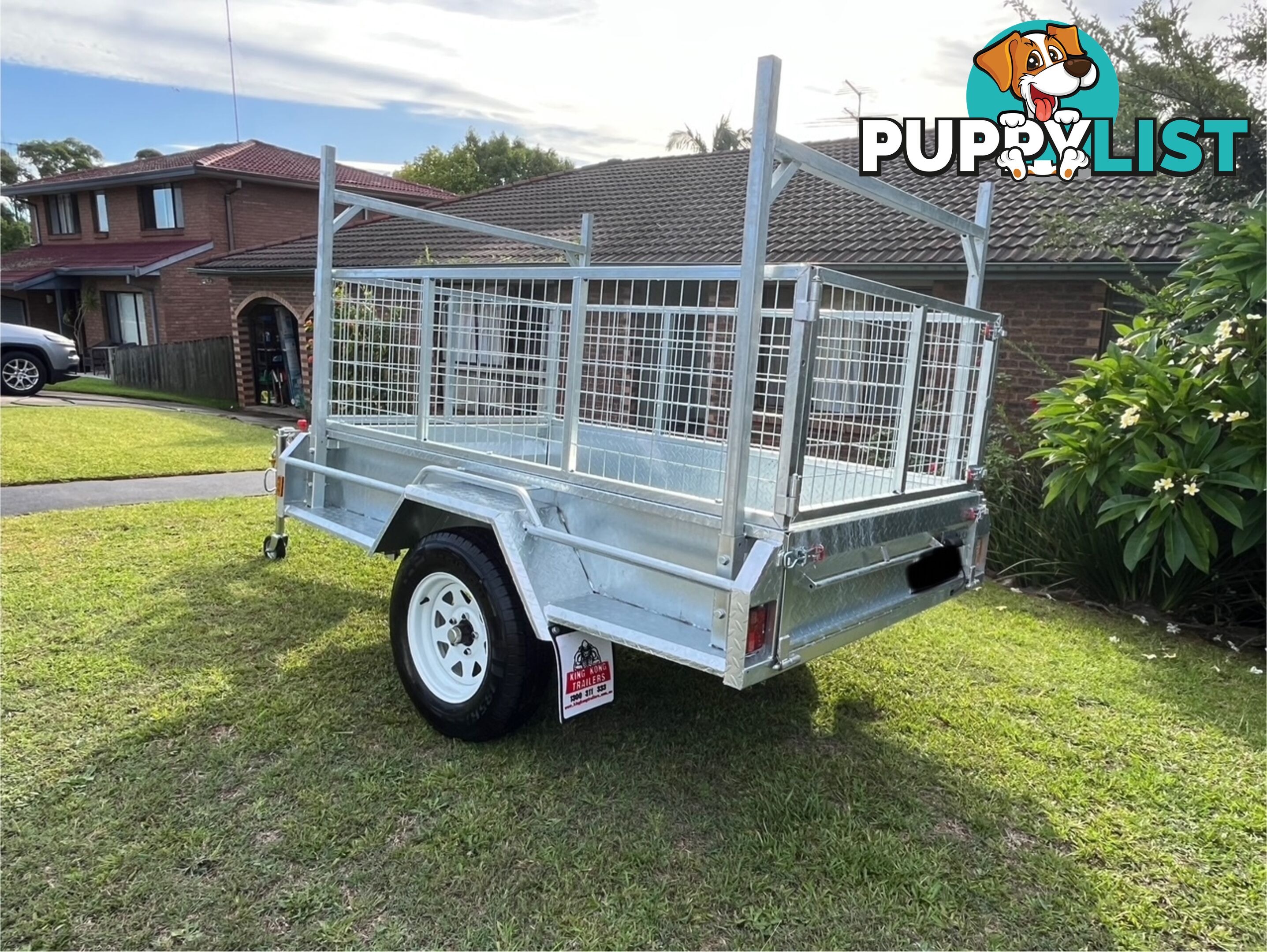 7 X 4 Premium Single Axle Hot-Dip Galvanised Tilting Box Trailer 750kg ATM