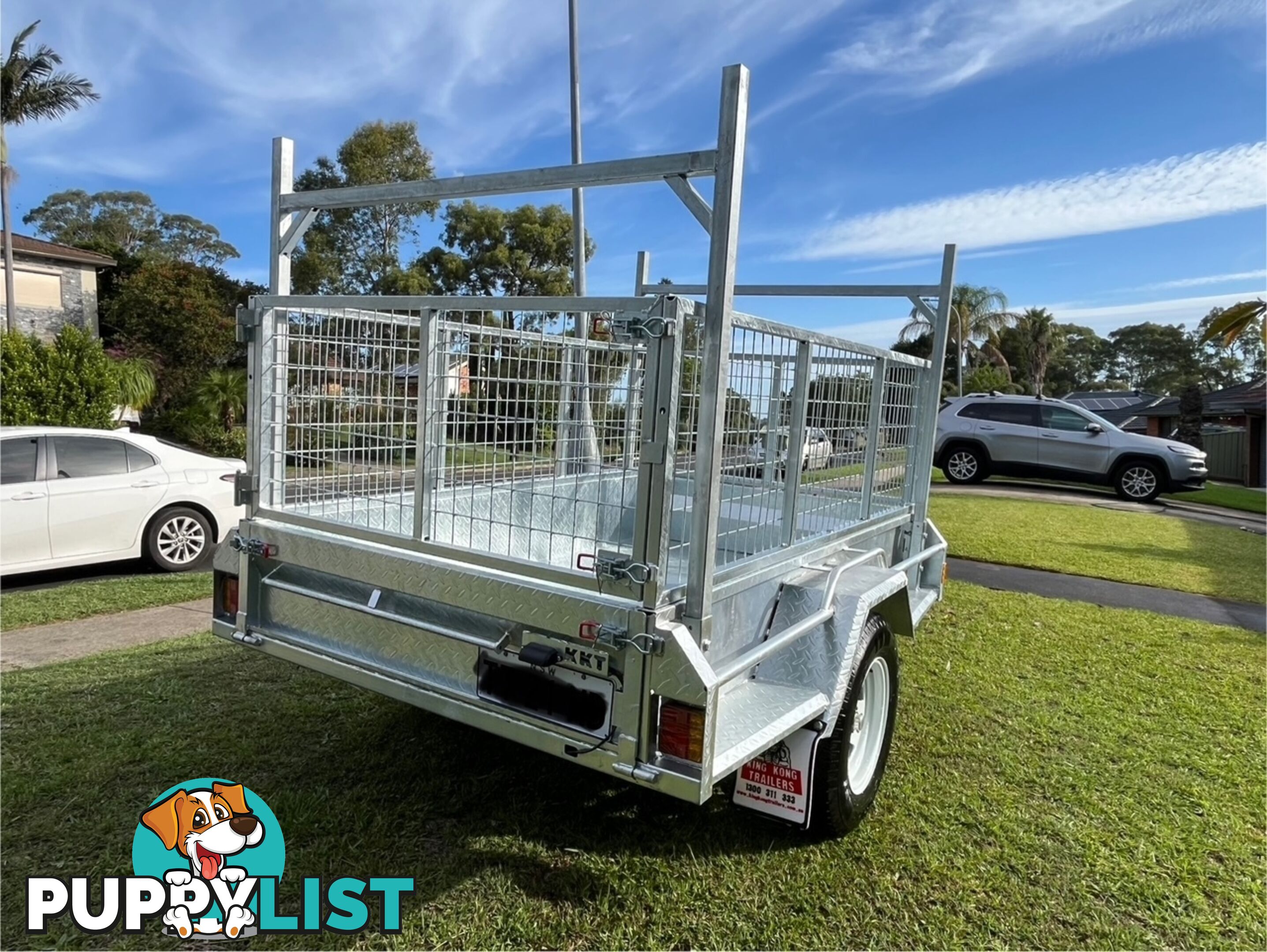 7 X 4 Premium Single Axle Hot-Dip Galvanised Tilting Box Trailer 750kg ATM