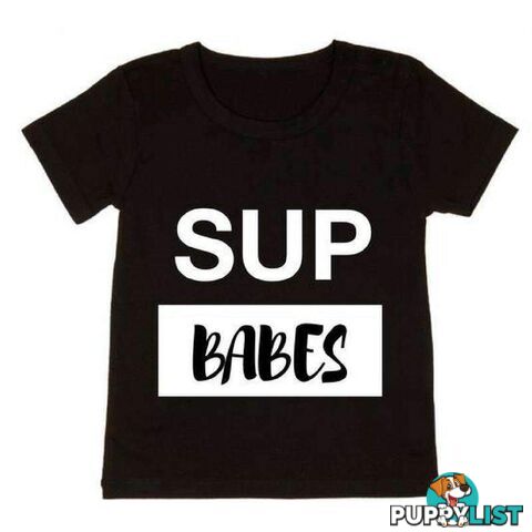 SUP BABES TEE BLACK