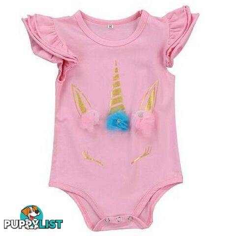 Ruffled Unicorn Romper