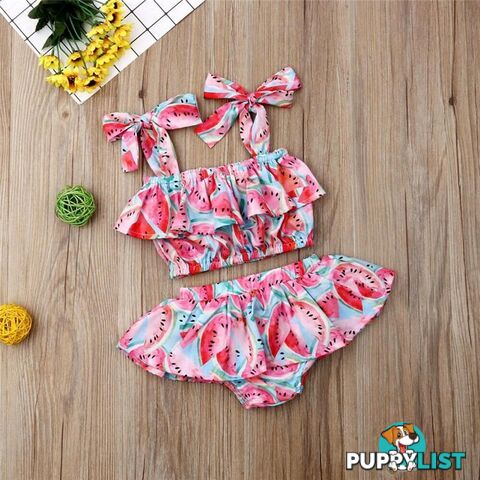 Watermelon Ruffle Set