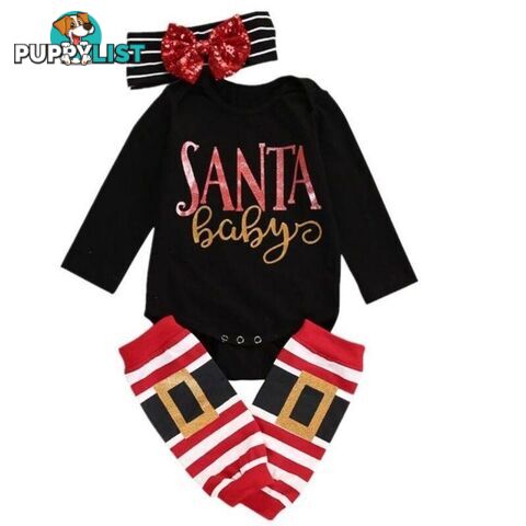 Santa Baby Romper Set