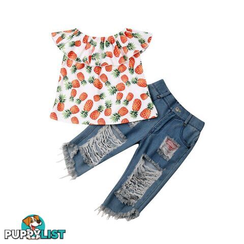 Pineapple Denim Set