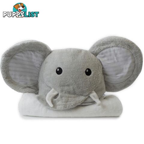 Zoo Animals 'Elephant' Novelty Hooded Bath Towel