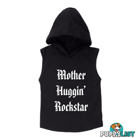 Rockstar Sleeveless Hoodie | White or Black