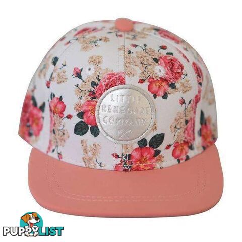 Vintage Floral/Pink Snapback Hat