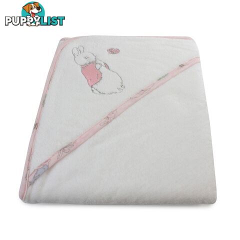 Peter Rabbit 'Hop Little Rabbit' Hooded Towel - Pink