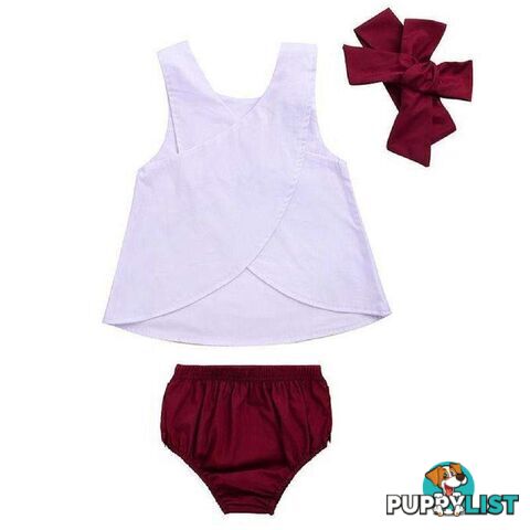 White & Maroon Set