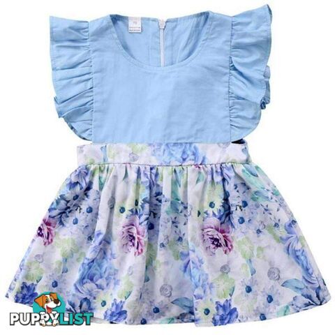 Sky Blue Girls Dress