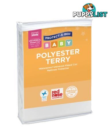 Polyester Terry Cot Mattress Protector, Universal Fitted