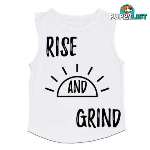 RISE AND GRIND TANK WHITE