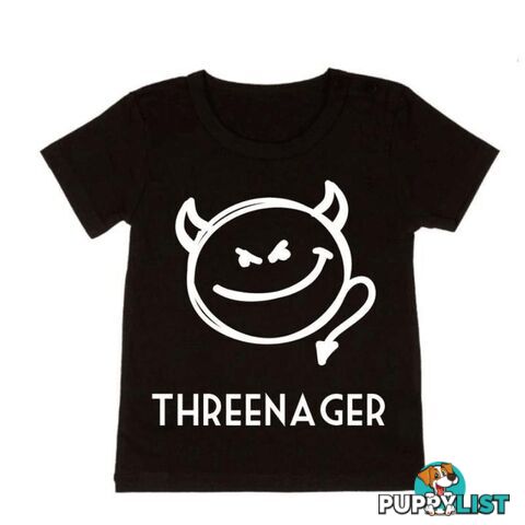 Threenager Tee | Black or White