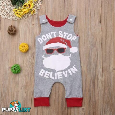 Sleeveless Santa Claus Romper