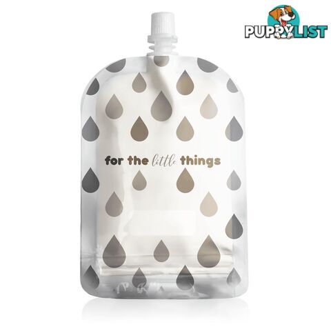 Sinchies Monochrome Droplets 150ML Top Spout Reusable Food Pouches