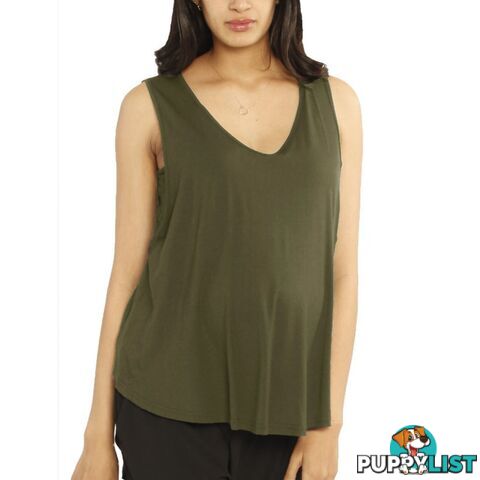 Ruby Joy - The Swing Tank with Nursing Opening - Khaki