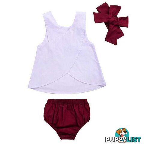 White & Maroon Set