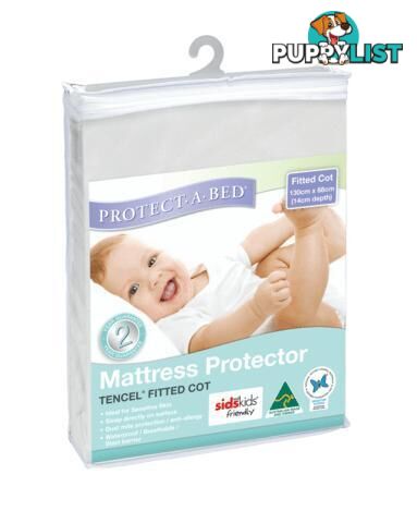 Tencel® Cot Mattress Protector, Fitted