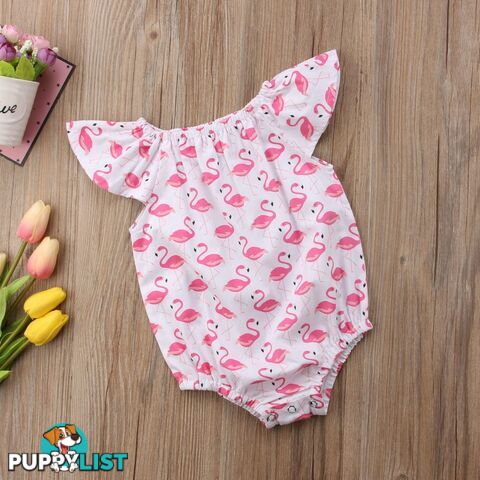 Pink Flamingo Romper