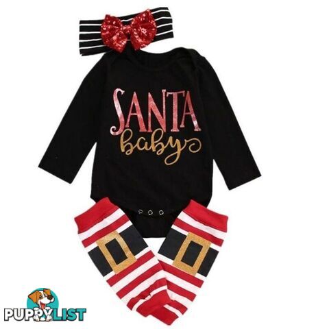 Santa Baby Romper Set