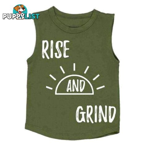 RISE AND GRIND TANK KHAKI